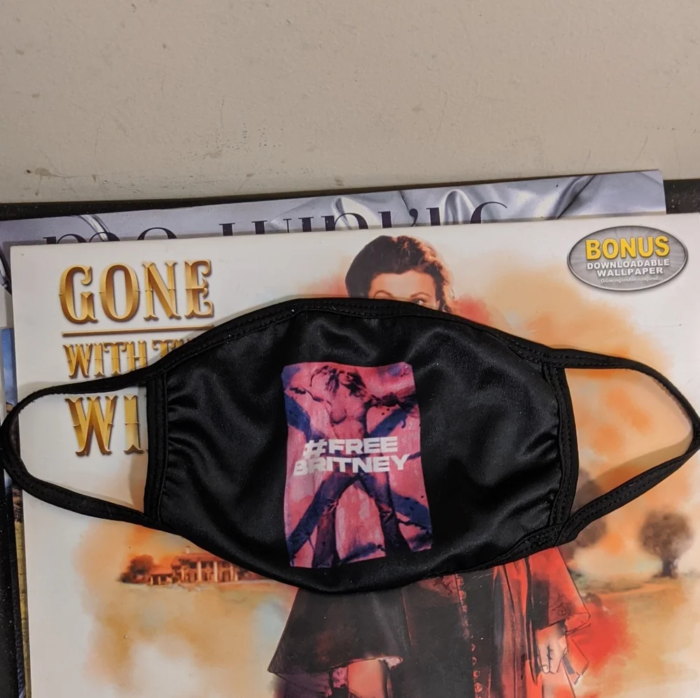 SALE Free Britney Spears Pink Portrait Face Mask #FreeBritney